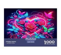 Fleurs d'amour Puzzle 1000 Pièces Educa Jouet en Bois Jeu D'Intelligence Décoration Intérieure Jeu ÉduChatif Challenge Toy Adultes & Enfants des 14 Ans 70x50cm/1000pcs