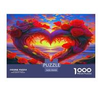 Fleurs d'amour Puzzle De 1000 Pièces : Calmez L’Esprit Agité chez Les Enfants avec Une Activité Calmante Absolutely Éblouissant.