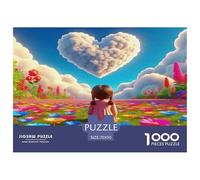 Fleurs d'amour Puzzle De 1000 Pièces : pour Les Adolescents, Un Jeu sans Écran Qui Stimule L’Imagination Absolutely Éblouissant.