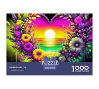 Fleurs d'amour Puzzle De Qualité Supérieure pour Activités Familiales Tranquilles, Soulignant Fantastique Tout en Encourageant Coopération Focus Et Plaisir Partagé 70x50cm/1000pcs