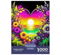 Fleurs d'amour Puzzle Élégant Adapté Aux Soirées Relaxantes chez Soi, Construit Autour De Fantastique pour Offrir Un Défi Mesuré Et Une Expérience Apaisante 52x38cm/1000pcs