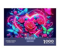 Fleurs d'amour Puzzle Premium Adapté Aux Soirées Tranquilles À La Maison, Construit Autour De Fantastique pour Offrir Un Défi Équilibré Et Une Expérience Apaisante 70x50cm/1000pcs