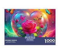 Fleurs d'amour Puzzle Premium Conçu pour Les Foyers Français Modernes, Mettant en Valeur Fantastique Grâce À Un Assemblage Fluide Favorisant Concentration Détente Et Plaisir Partagé 38x26cm/1000pcs