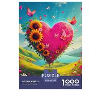 Fleurs d'amour Puzzle Raffiné Conçu pour Instants Paisibles en Intérieur, Valorisant Fantastique par Une Structure Fluide Propice À La Concentration Et Au Bien Être 52x38cm/1000pcs