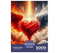Fleurs d'amour Puzzles 1000 Pièces pour Adultes Et Enfants Classique Jeu Éducatif Parfait Amateurs Jeu Relaxant 38x26cm/1000pcs