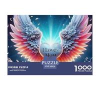 Fleurs d'amour Puzzles 1000 Pièces pour Adultes Et Enfants Premium Quality Difficile Et Stimulant Parfait Les Amateurs De Art Classique 38x26cm/1000pcs