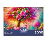 Fleurs d'amour Puzzles 1000 Pièces pour Adultes sur Le Thème De Premium Quality Jeu ÉduChatif Activité Familiale Parfaite Art Classique 38x26cm/1000pcs