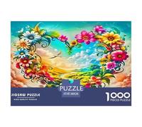 Fleurs d'amour1000 Pièces Puzzle À ThèmeFleurs d'amour pour Adultes De Jeu pour Adultes Premium avec Défis Créativité Et CommeCadeau38x26cm/1000pcs