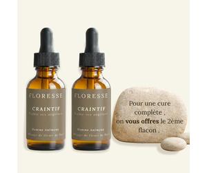 Fleurs de Bach Animaux Craintifs - Ce mélange de Fleurs de Bach va permettre à Votre Animal, de gérer Ses craintes, Ses angoisses avec Plus de Sang Froid.30 ML, Lot de 2