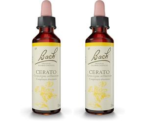 FLEURS DE BACH ORIGINAL - Cerato No 5 - Pour plus de certitude - Aide à suivre ses intuitions - Élixir floral naturel pour le bien-être émotionnel - Compte-Gouttes 20ml - Vegan (Lot de 2)
