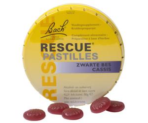 Fleurs De Bach Rescue Pastilles Cassis Sans Sucre 50g