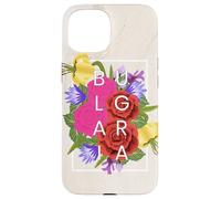 Fleurs de Bulgarie Word Art - Fierté Bulgare Coque pour iPhone 15