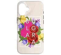 Fleurs de Bulgarie Word Art - Fierté Bulgare Coque pour iPhone 16