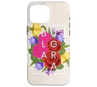 Fleurs de Bulgarie Word Art - Fierté Bulgare Coque pour iPhone 16 Pro Max