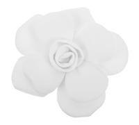 Fleurs de Camélia en Tissu, Applique Couture DIY pour Robe de Mariée | Polyester Blanc, Effet Superposé et Texture, Décoration Rapide pour Mariage, Accessoires de Gown