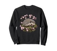 Fleurs de Cerisier - Aquarelle Hérisson Sweatshirt