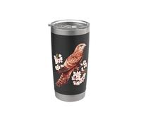 Fleurs de cerisier - aquarelle Milan rouge Gobelet isotherme en acier inoxydable double paroi