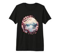 Fleurs de Cerisier en Fleurs sur la Rive du lac T-Shirt Haut de Gamme