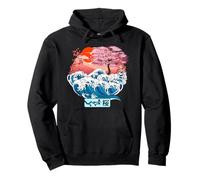 Fleurs de cerisier japonaises Kanagawa - Art japonais Sweat à Capuche