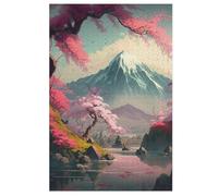 Fleurs de Cerisier japonaises Puzzles Adultes 1000 Pièces en Bois, Jouet De Puzzle De Défi De Cerveau pour des EnfFourmis, D’Intelligence 78×53cm