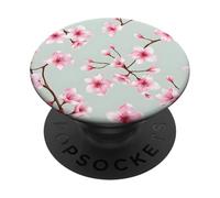 Fleurs de Cerisier, Motif Floral élégant, botanique printanier PopSockets PopGrip Adhésif