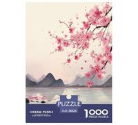 Fleurs de Cerisier romantiques Puzzle 1000 Pièces Educa Jeu D'Intelligence Décoration Intérieure Japon Jeu Éducatif Challenge Toy Adultes & Enfants des 14 Ans 38x26cm/1000pcs