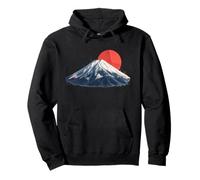 Fleurs de Cerisier Sakura de Style Origami de Montagne Fuji Sweat à Capuche