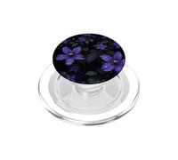 Fleurs de clématites Violettes Sombres botaniques Florales esthétiques PopSockets PopGrip pour MagSafe