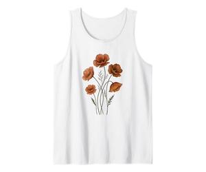 Fleurs de Coquelicot Vintage Botanique Boho Floral Nature Art Débardeur