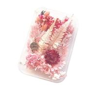 Fleurs de décoration pour la Maison Fleurs séchées, Bougies Faites à la Main, véritables Feuilles de Fleurs , éternelles l'air Libre, 1 pièce(Pink)