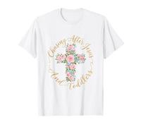 Fleurs de Foi chrétienne à la Poursuite de Jésus et des Tout-Petits T-Shirt