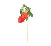 Fleurs de fraises artificielles rouges décoratives pour la maison, le jardin, le bureau, la boutique avec des baies de fruits réalistes pour intérieur et extérieur
