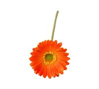 Fleurs de gerbera artificielles Jamesonii avec tige réaliste en soie pour la maison, le bureau, le centre de table, fausses branches florales, orange