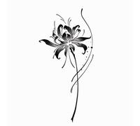 Fleurs de l'autre côté de la rive classique motif floral Herbal Juice tatouage autocollant imperméable à l'eau et résistant au frottement longue durée