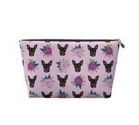 Fleurs de Lavande Pinscher Nain, Trousse de Toilette Trousse de Maquillage Sac à cosmétiques Trousse de Toilette de Voyage Portable
