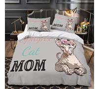 Fleurs de lavande violettes Housse de Couette Microfibre résistante Ultra Douce Confortable Résumé botanique Parure de Lit 3D Imprimée Fermeture Éclair Hypoallergique for Enfant Double（200x200cm）