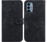 Fleurs De Lys Béquille Flip Corde À Main Similicuir - Portefeuille Cas Pour Oneplus Nord N200 5g Case - Black