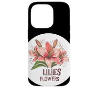 Fleurs de lys douces et sereines pour une sensation de paix Coque pour iPhone 14 Pro