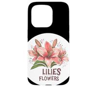 Fleurs de lys douces et sereines pour une sensation de paix Coque pour iPhone 15 Pro