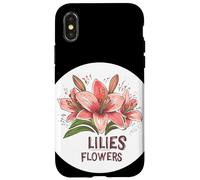 Fleurs de lys douces et sereines pour une sensation de paix Coque pour iPhone X/XS