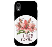 Fleurs de lys douces et sereines pour une sensation de paix Coque pour iPhone XR