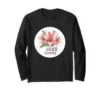 Fleurs de lys douces et sereines pour une sensation de paix Manche Longue