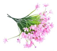 Fleurs de magnolia artificielles à 7 branches de 35 cm avec 47 pétales pour mariage, décoration d'intérieur, jaune (rose)