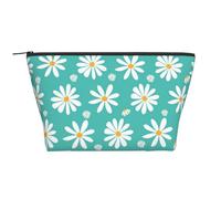 Fleurs de Marguerite Blanche, Trousse de Toilette Trousse de Maquillage Sac à cosmétiques Trousse de Toilette de Voyage Portable
