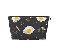 Fleurs de Marguerite, Trousse de Toilette Trousse de Maquillage Sac à cosmétiques Trousse de Toilette de Voyage Portable