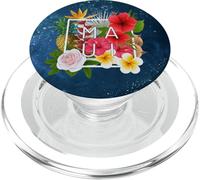 Fleurs de Maui - Souvenir de l'île hawaïenne PopSockets PopGrip pour MagSafe