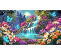 Fleurs de Montagne et de rivière Puzzle 1000 pièces Educa Jeu D'Intelligence Décoration Intérieure Jeu éduchatif Challenge Toy pour Adultes & Enfants des 14 Ans 38x52cm/1000pcs