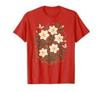 Fleurs de Naissance en décembre Narcisse Houx Botanique Wildflowers T-Shirt