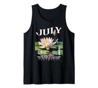 Fleurs De Naissance July Water Lily Débardeur