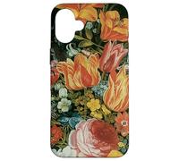 Fleurs de Nature Morte de l'époque Baroque dans Un Vase par Andries Daniels Coque pour iPhone 16 Plus